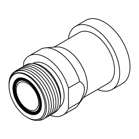 Tompkins Hydraulic Fitting, Flange20MORFS-16FL C62 FF6842-20-16